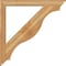 Ekena Millwork Funston Traditional Rough Sawn Bracket w/ Offset Brace, Western Red Cedar, 6"W x 48"D x 48"H BKT0604X48X48FST01RWR - alternate 2